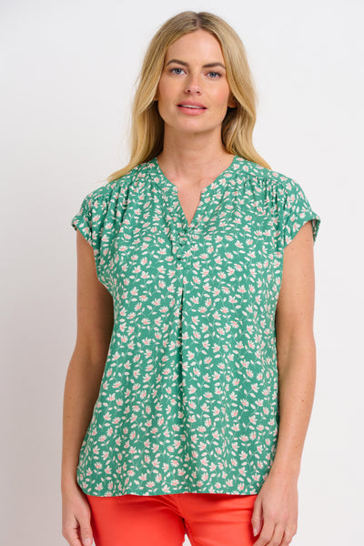 Green Spring Garden Blouse | Brakeburn