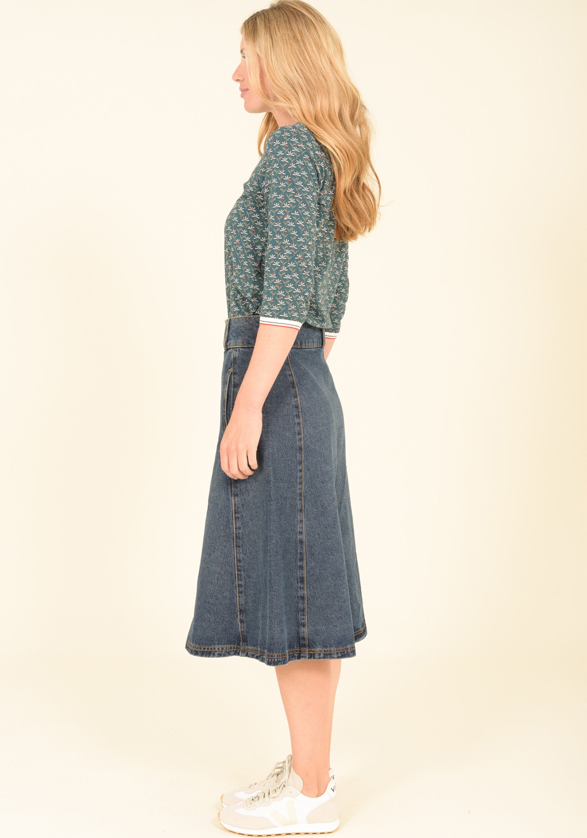 Denim Circle Skirt