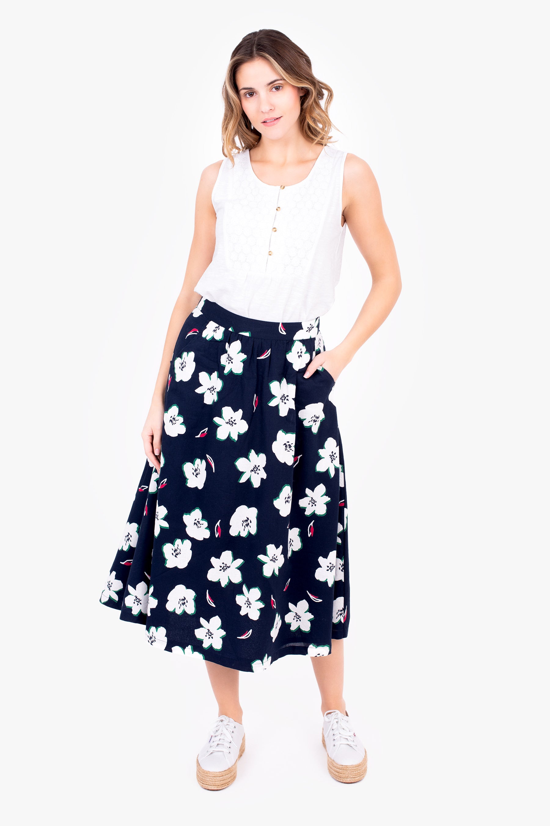 Floating Lilly Midi Skirt