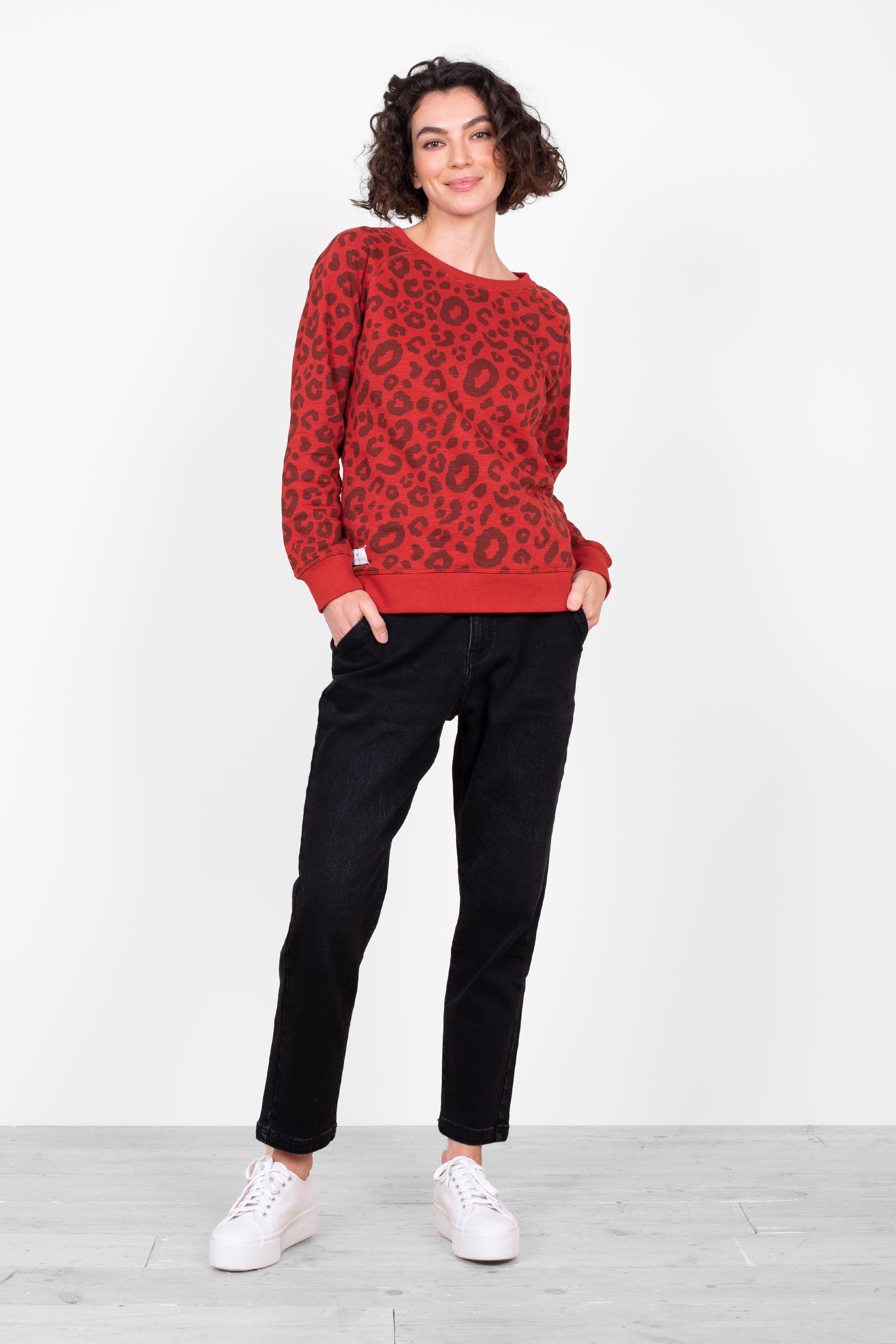 Leopard Raglan Sweatshirtshirt