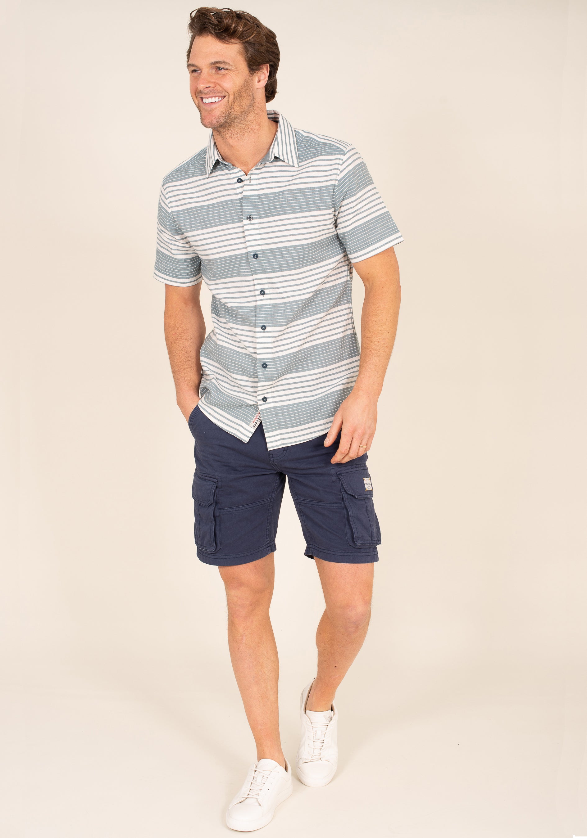 Short Sleeve Stripe Shirt