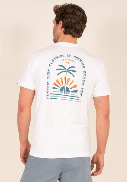 Organic Cotton Palm Print T-Shirt – Brakeburn