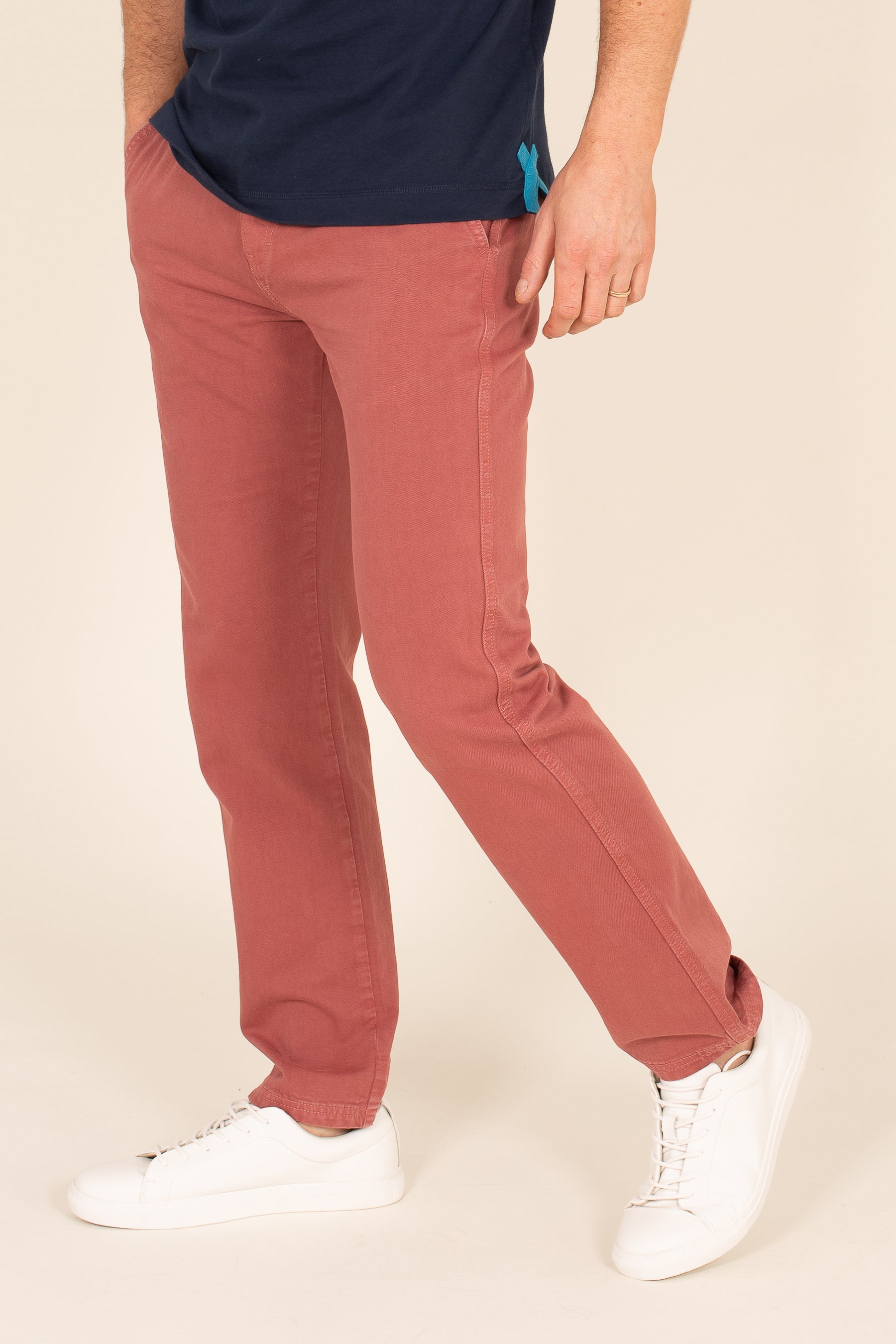 Washed Pink Chinos