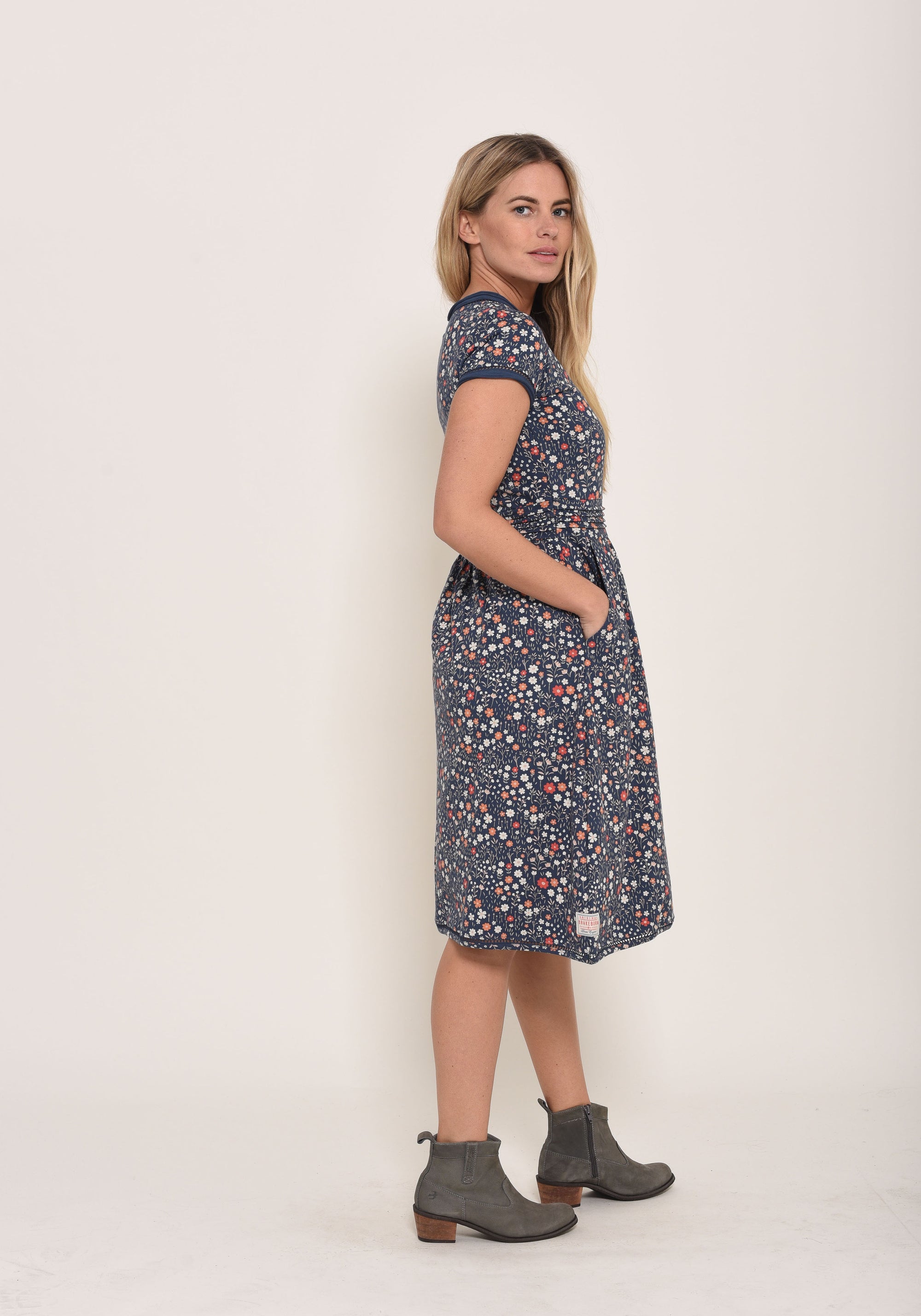 Ditsy Jersey Dress