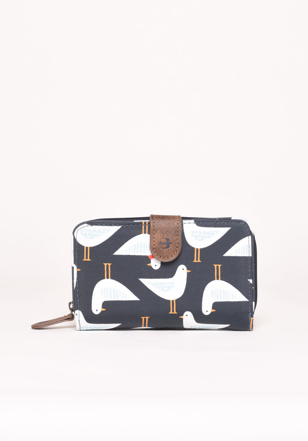 SaegulL Print Navy Canvas Zip Up Wallet Brakeburn